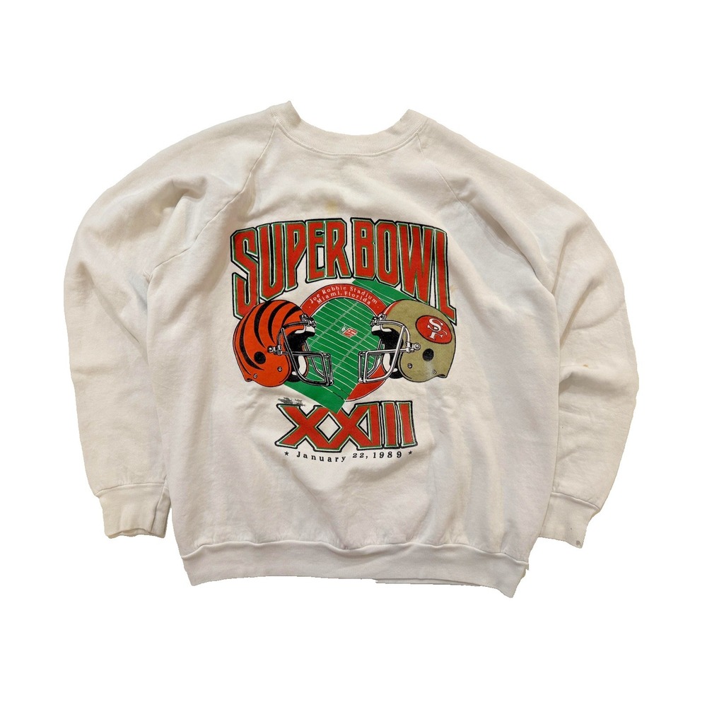 San Francisco 49ers Vintage Shirt Mens XL Super Bowl XXIII NFL Football 80s